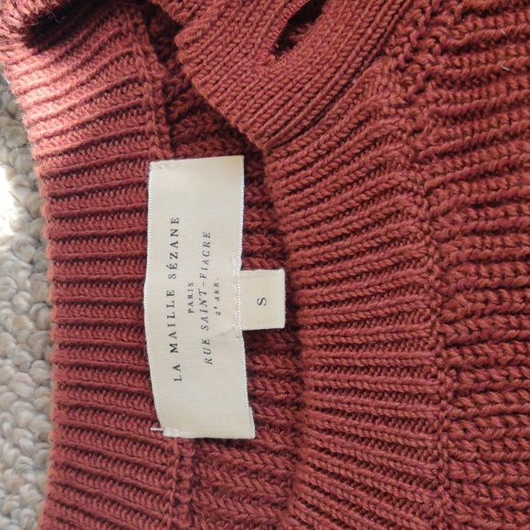 NWOT Sezane Gary Jumper in caramel, Size Small - Picture 6 of 6